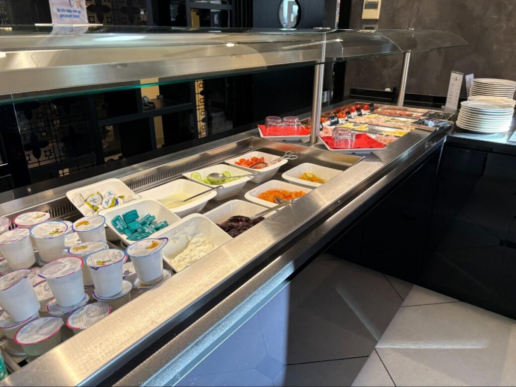 View of the Breakfast selection at Carnival Palace