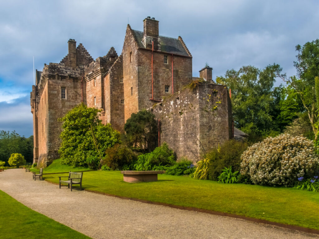 View of the Brodick Castle and Gardens