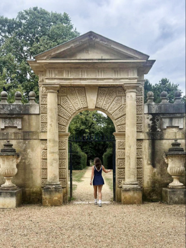 The author, Brooke Horrobin wandering in Chiswick House and Gardens
