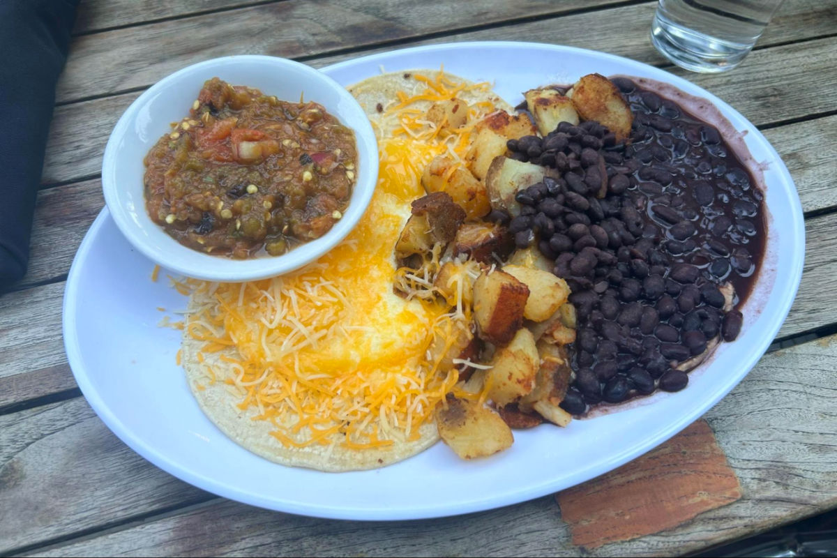 Brunch dish served at Cozy Cottage