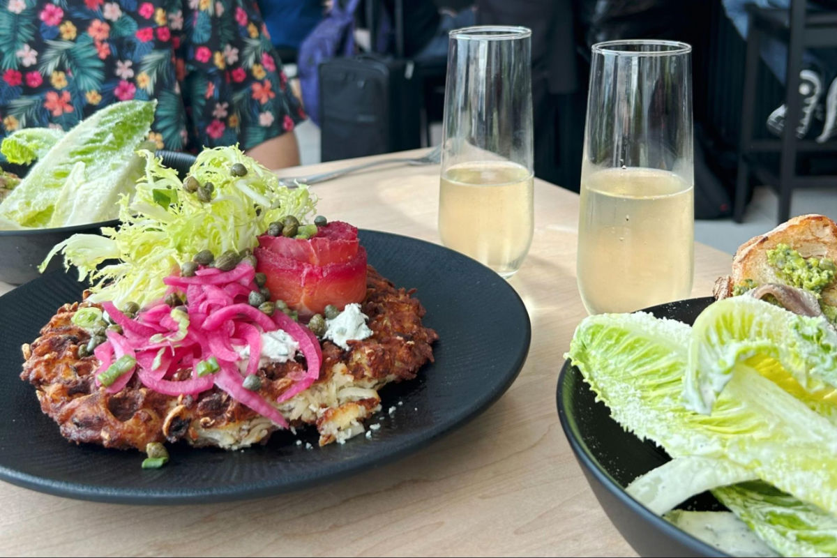 Brunch dishes served at The Bindery