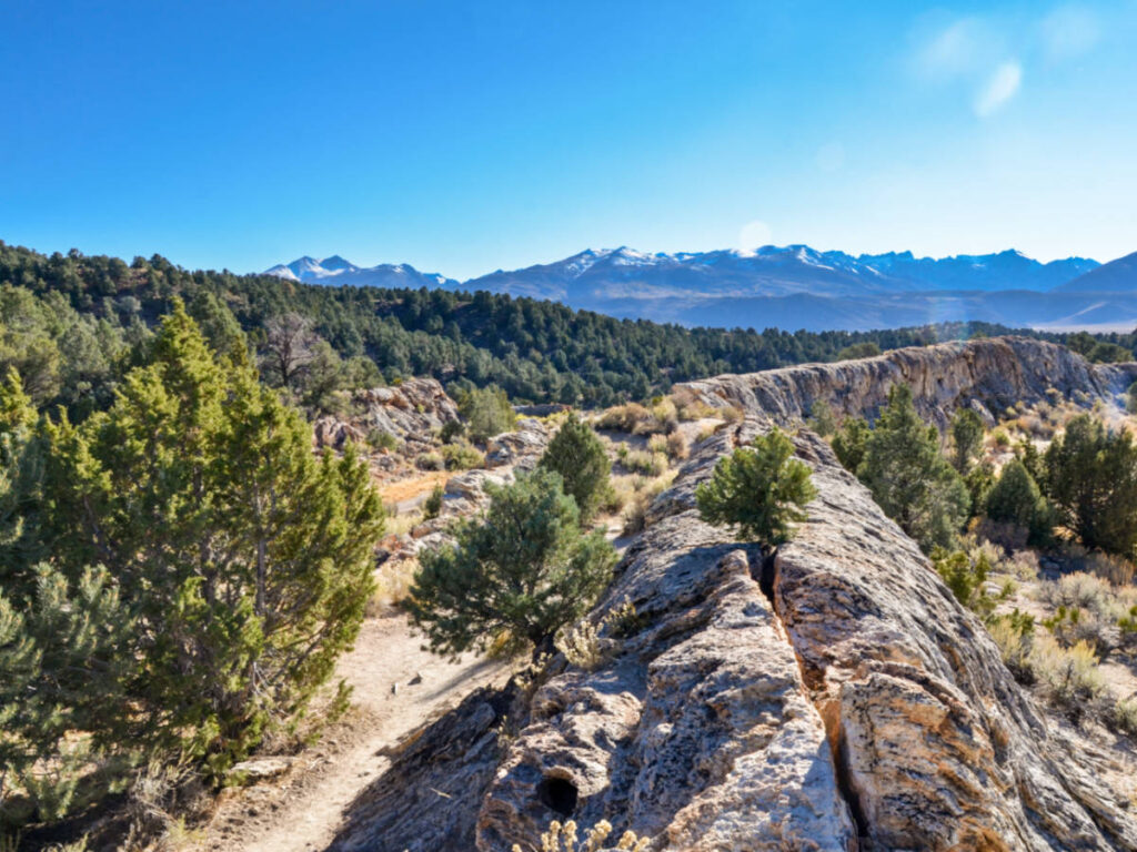 Scenic views from the trail to Buckeye Hot Spring Scenery