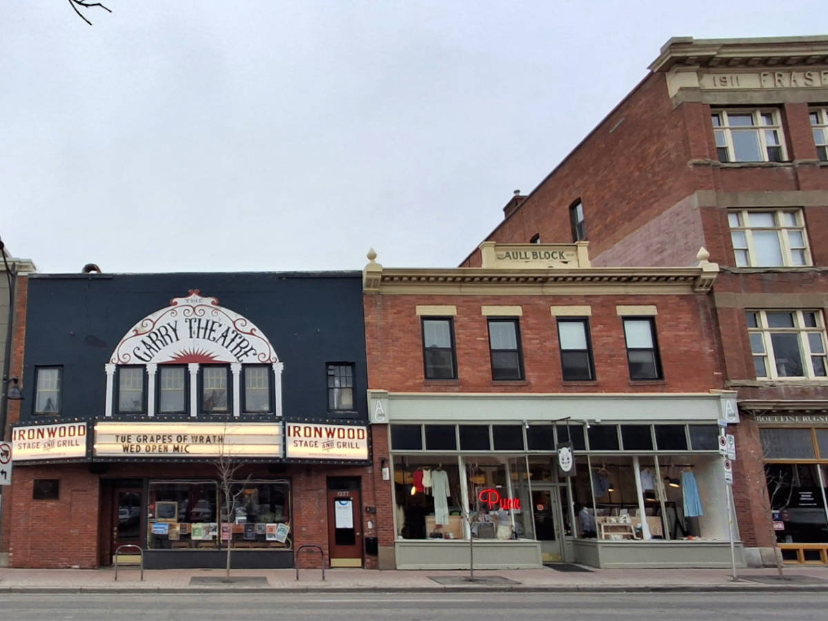 The shops at the historic buildings along Inglewood’s 9th Ave.