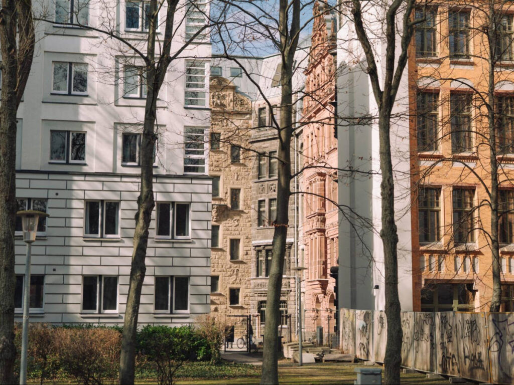 View of the buildings around the Jüdisches Museum and Berliner Galerie