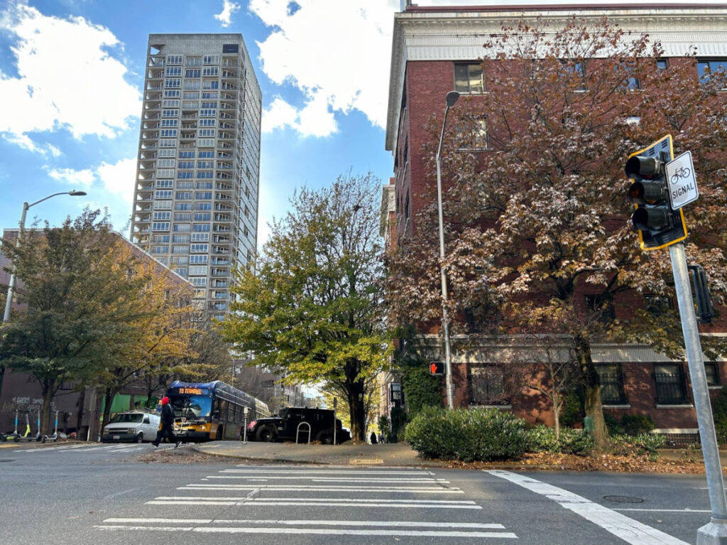 View of buildings at the Belltown
