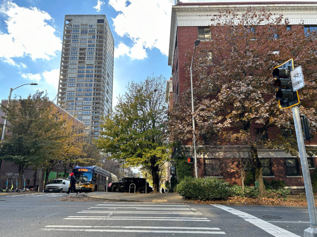 View of buildings at the Belltown