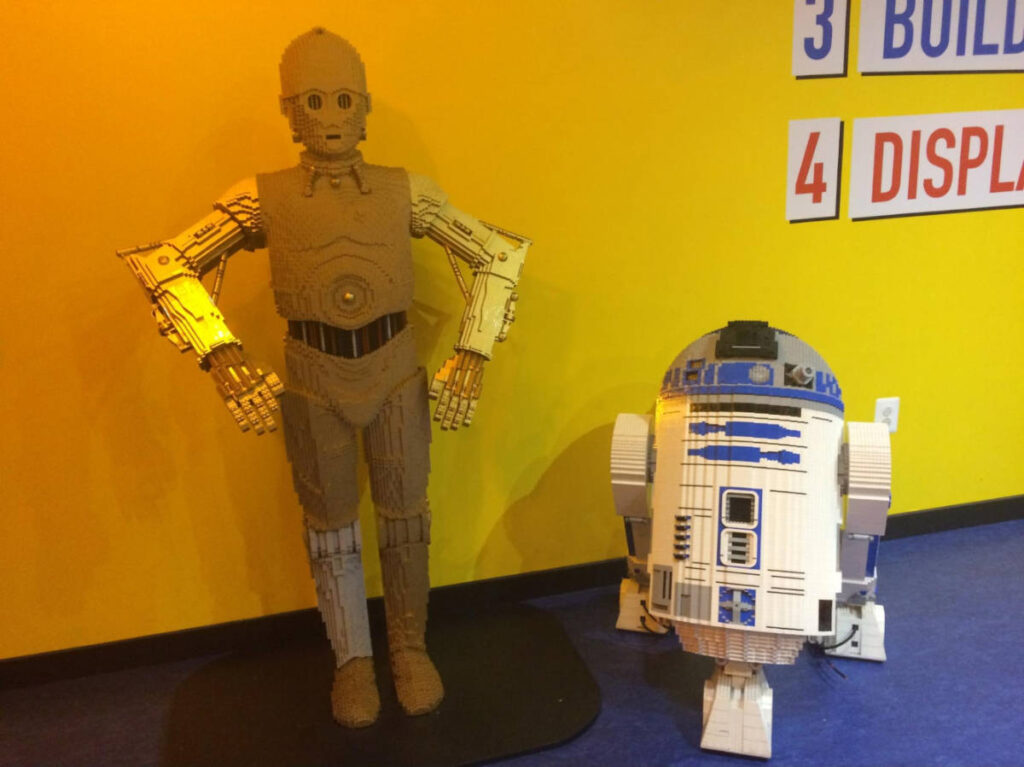 The Lego made C-3PO and R2-D2 from Star Wars™