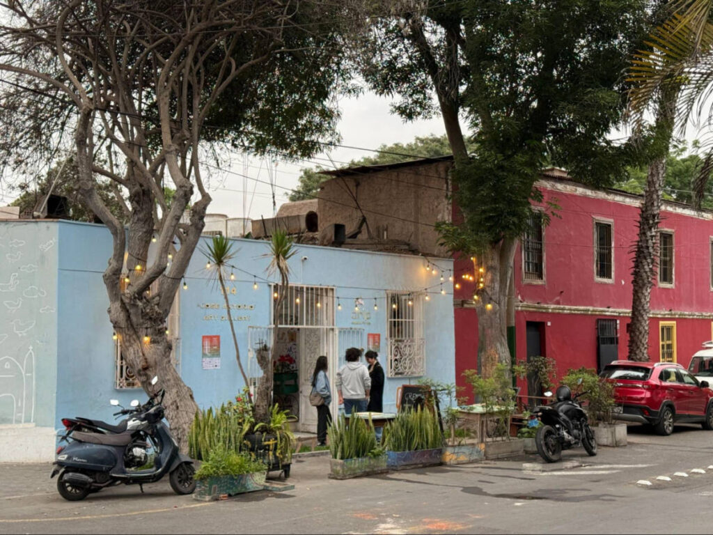 View of Cafes and boutiques in Barranco