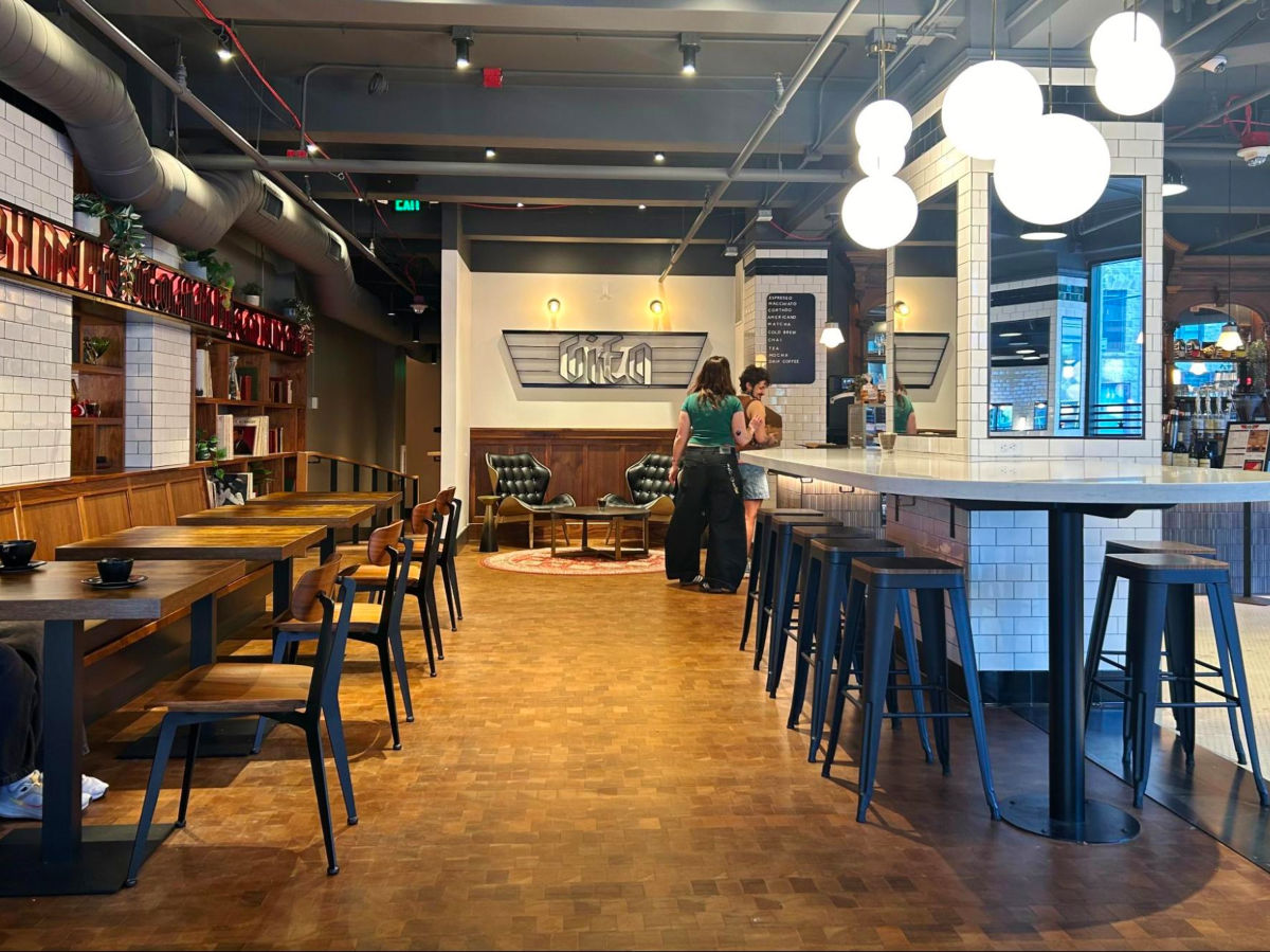 View inside the Caffe Vita