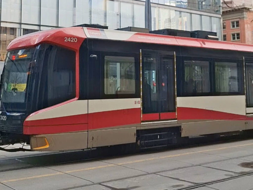 Closeup look of Calgary’s C-Train