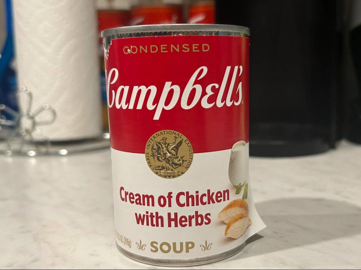 A Campbell’s Soup in a can