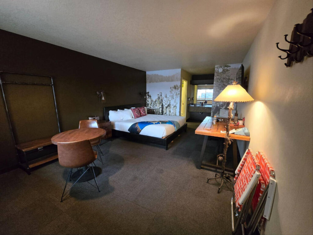 View from the inside of a room in Campfire Hotel