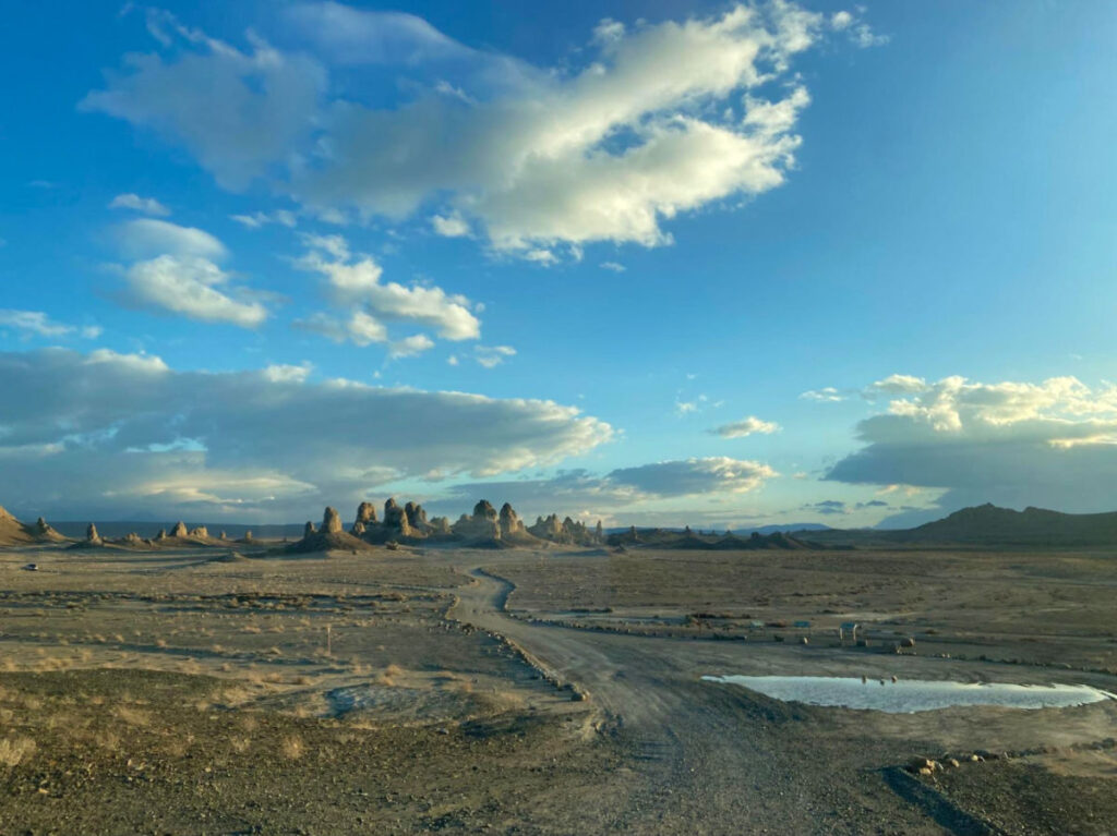 View of the Trona Pinnacles