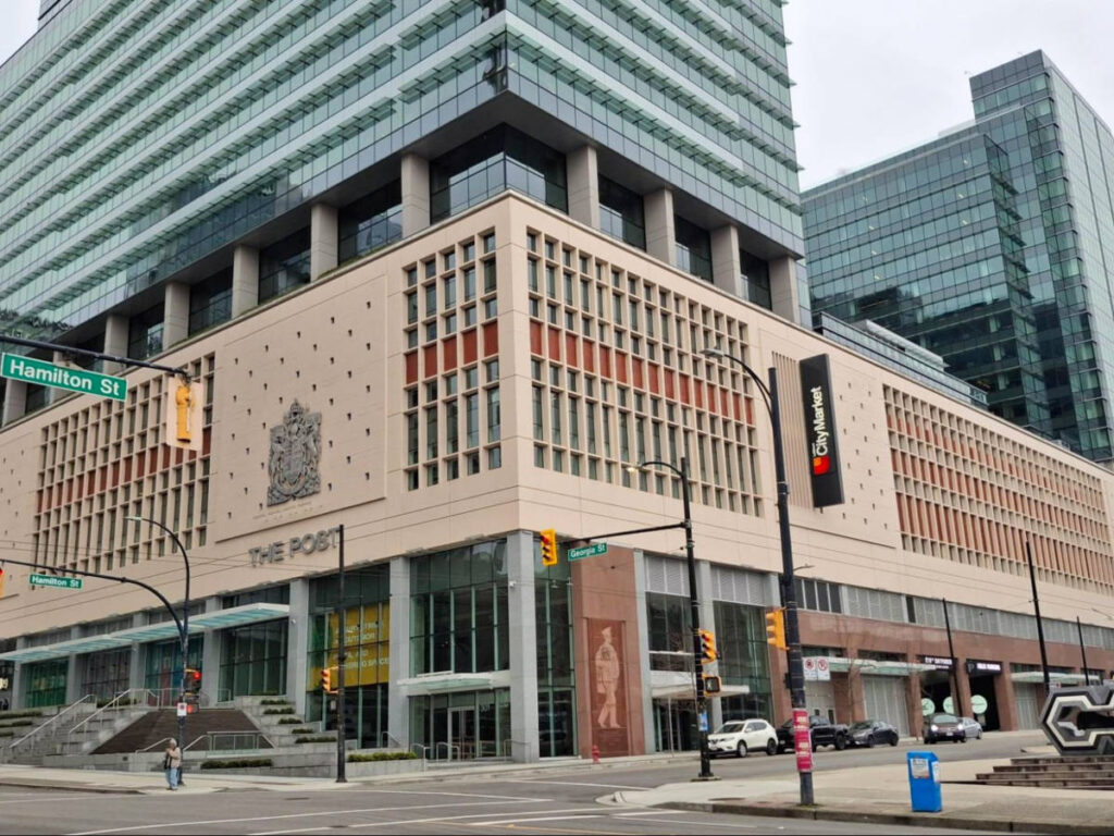 View of the converted Canada Post building from the outside