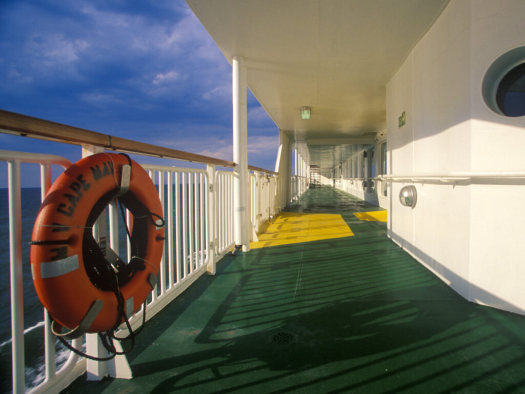 Walkway on the Cape May Ferry