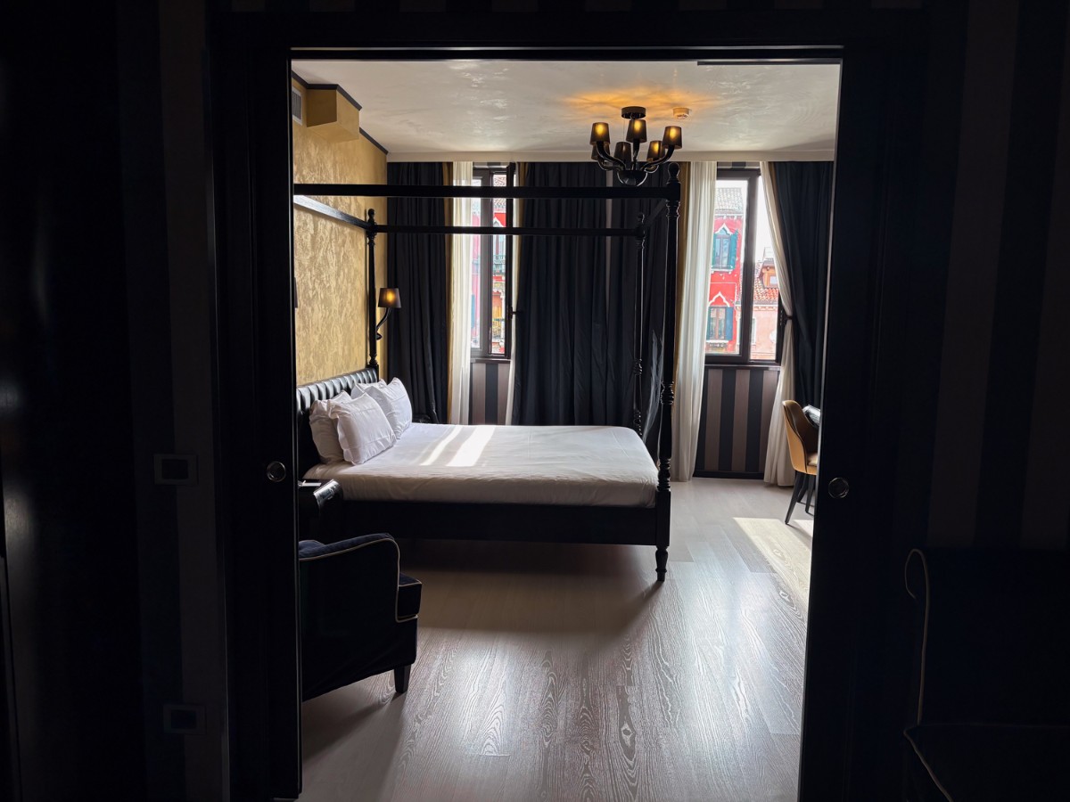 View of the Carnival Palace bedroom from the sitting room
