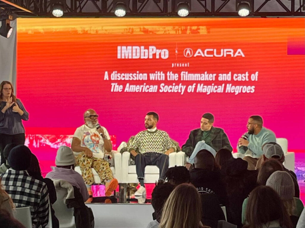 View of the casts and filmmakers of the feature film