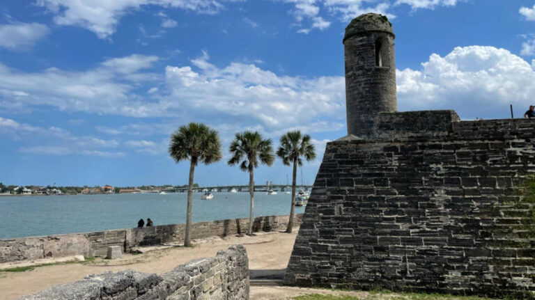 View of the fortress overlooking the coastal views