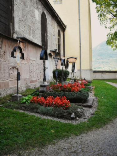 The flowers above the cemetery at Nonnberg Priory