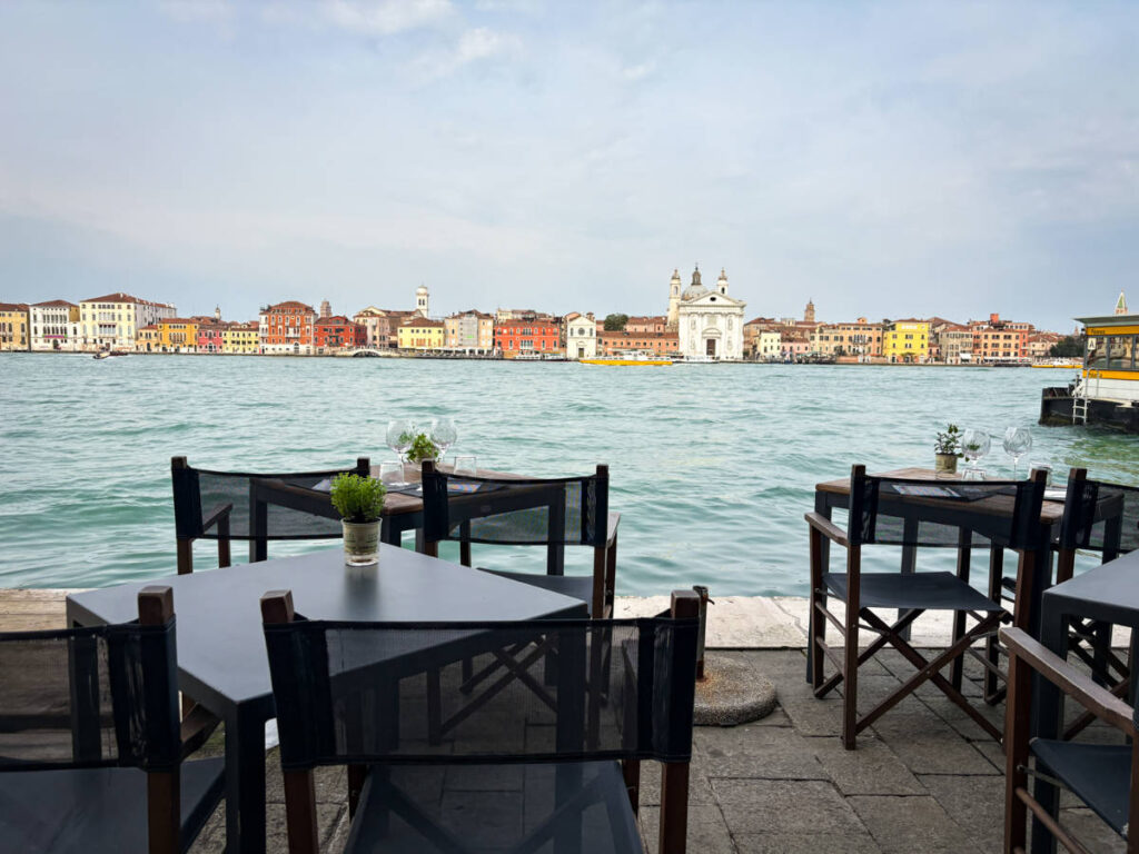 Panoramic view of central Venice from Giudecca