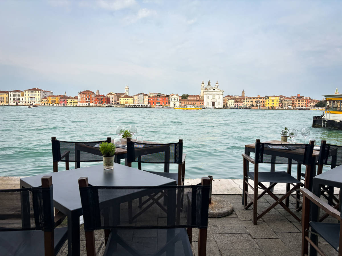 Panoramic view of central Venice from Giudecca