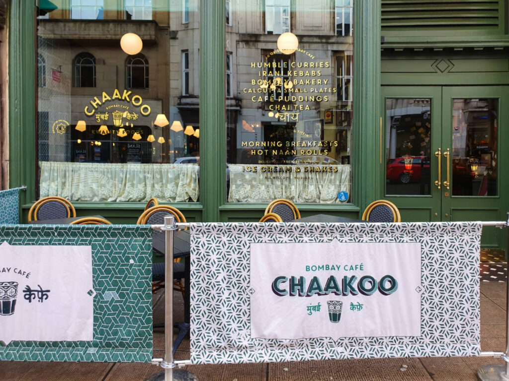View of exterior of Chaakoo Bombay Cafe