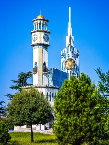View of the Chacha Tower in front of the Batumi Tower
