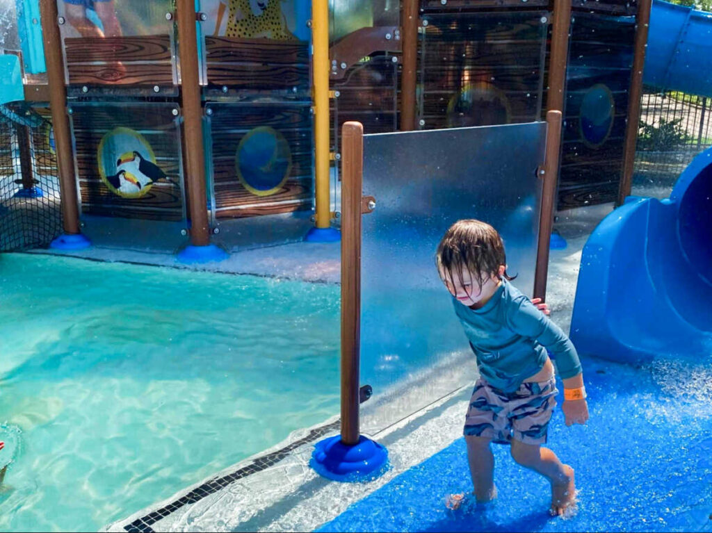 A child enjoying at the Noah’s Ark Pool
