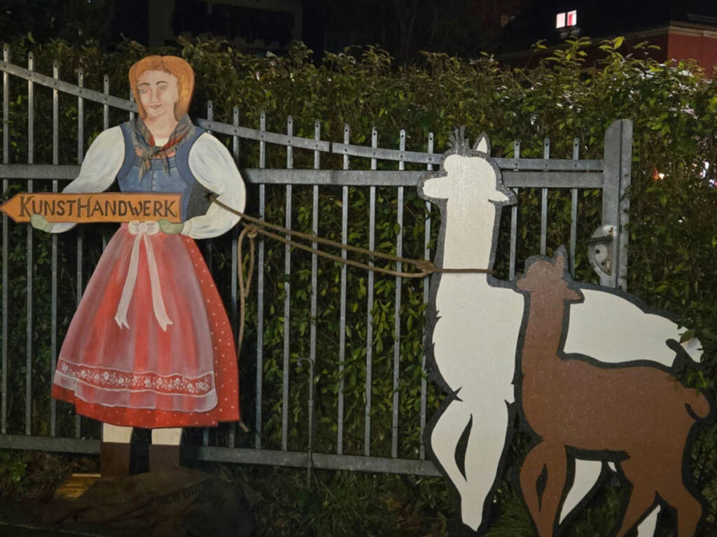 The Kunsthandwerk signage at the Christmas Market