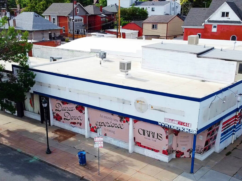 The Cirrus Social Club building from the outside