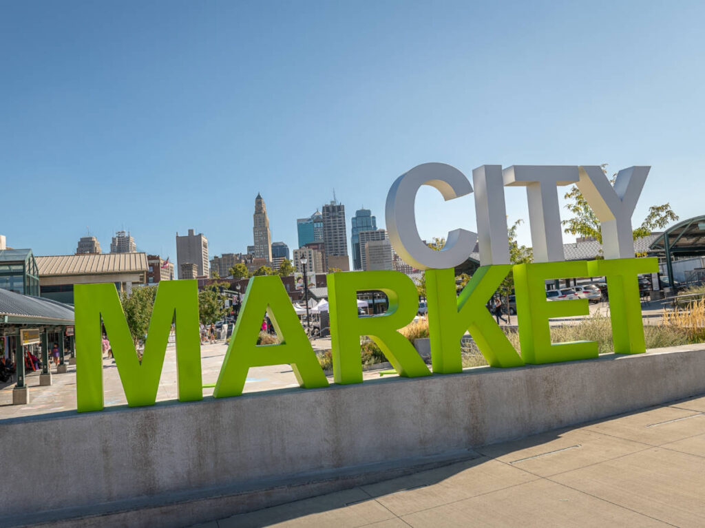 View of the City Market signage
