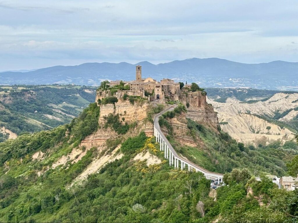 Views of Civita di Bagnoregio from a lookout