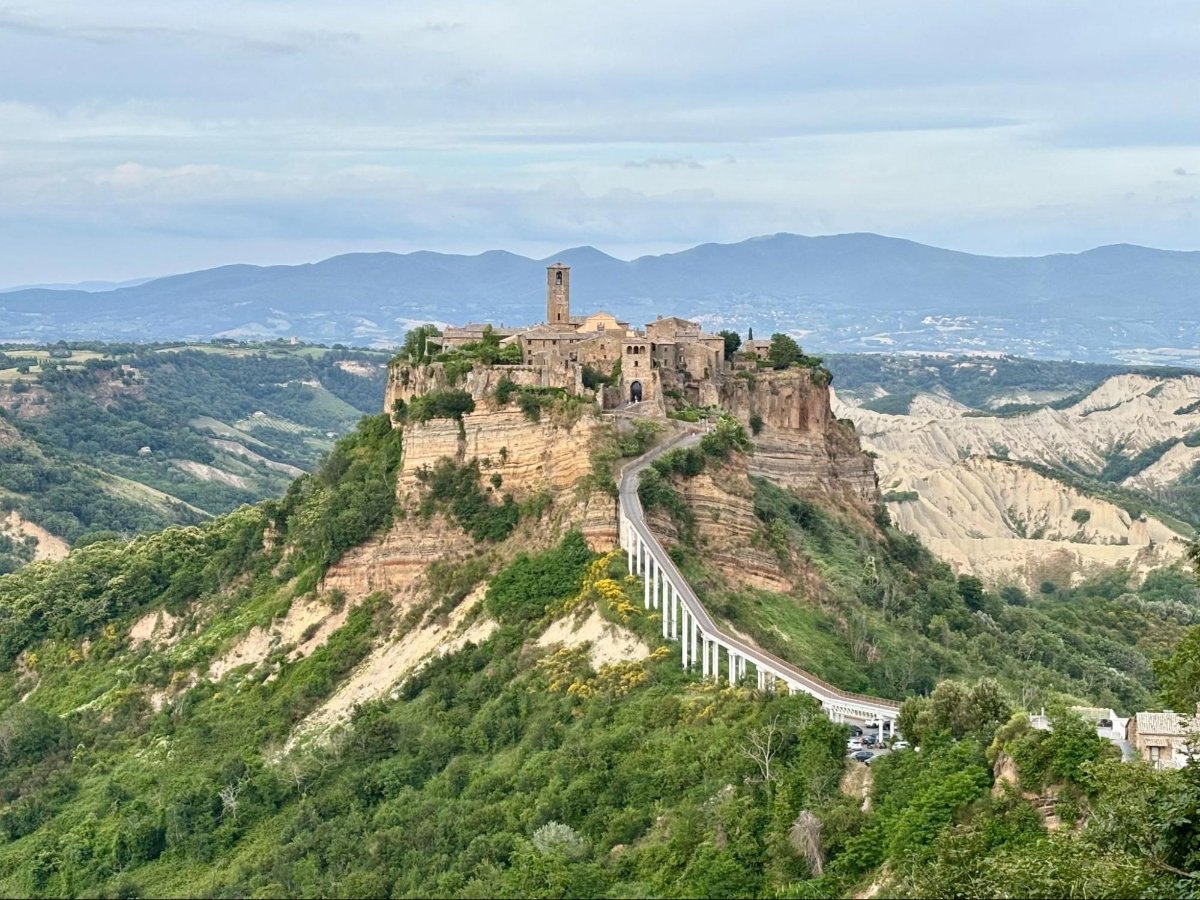 Views of Civita di Bagnoregio from a lookout