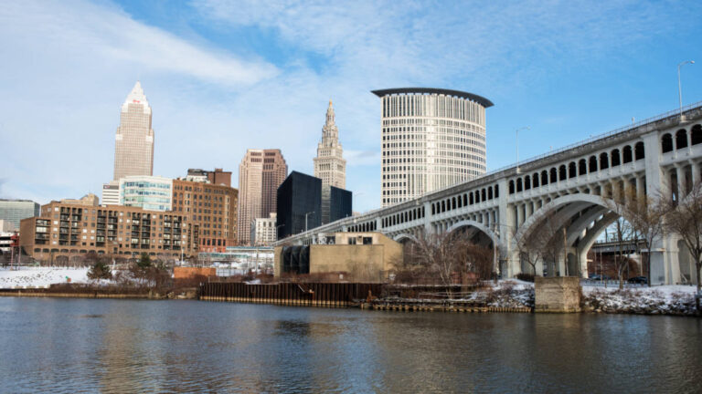 View of buildings in Cleveland