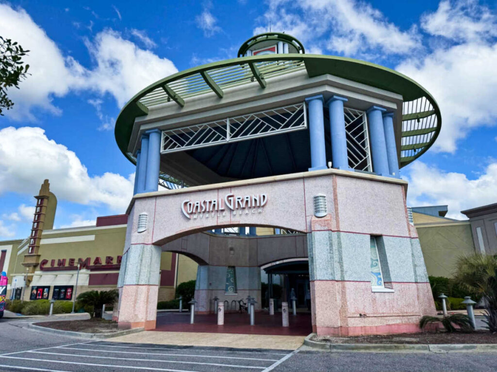 Exterior and entrance view of the Coastal Grand Mall