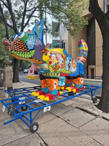 The colourful Alebrijes on the street
