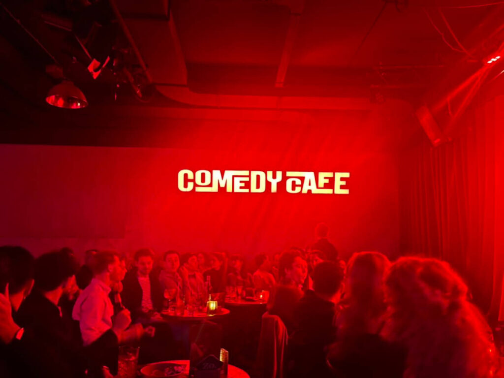 View inside the Comedy Café