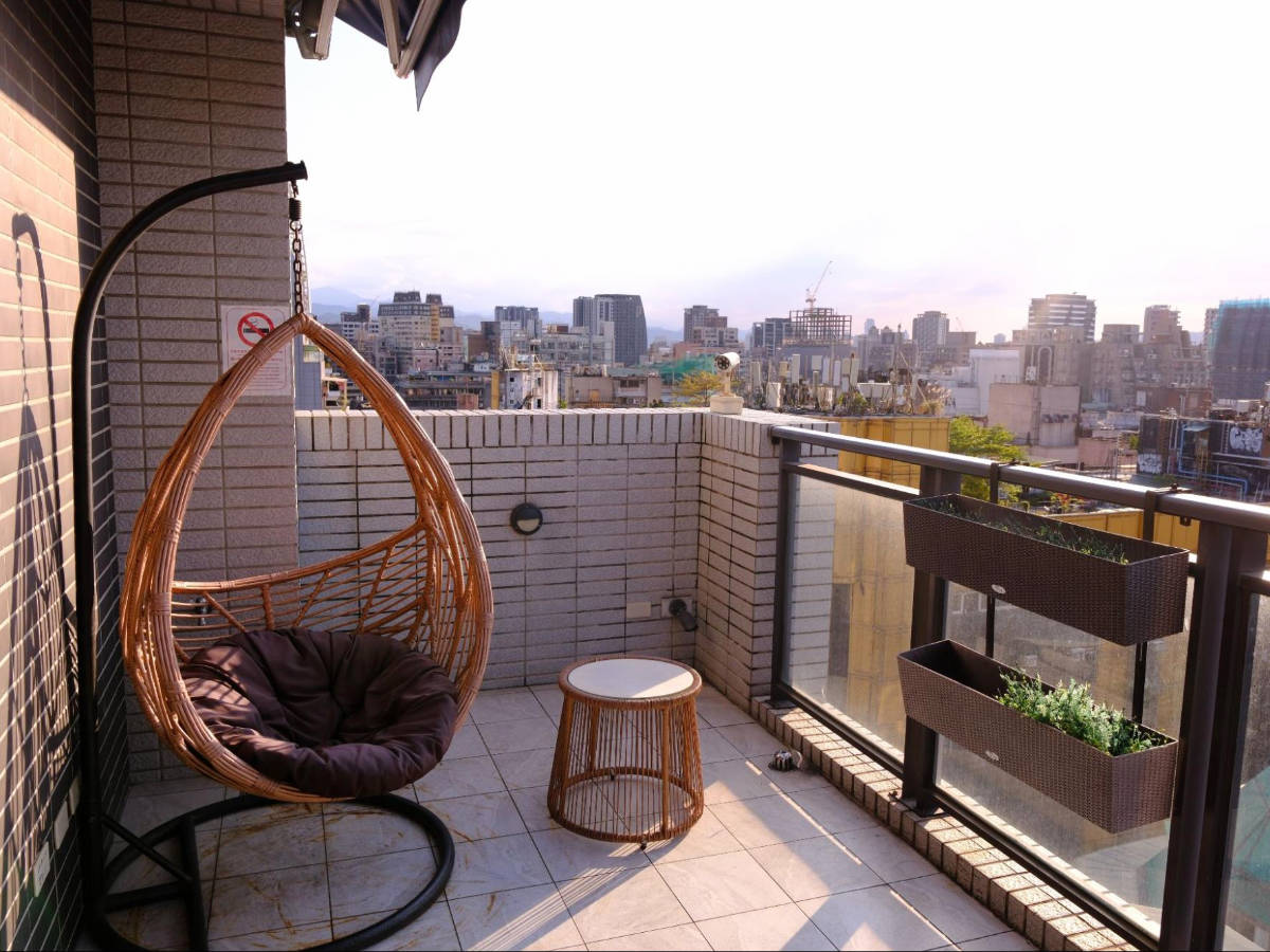 View from the room's balcony in Comma Boutique Hotel