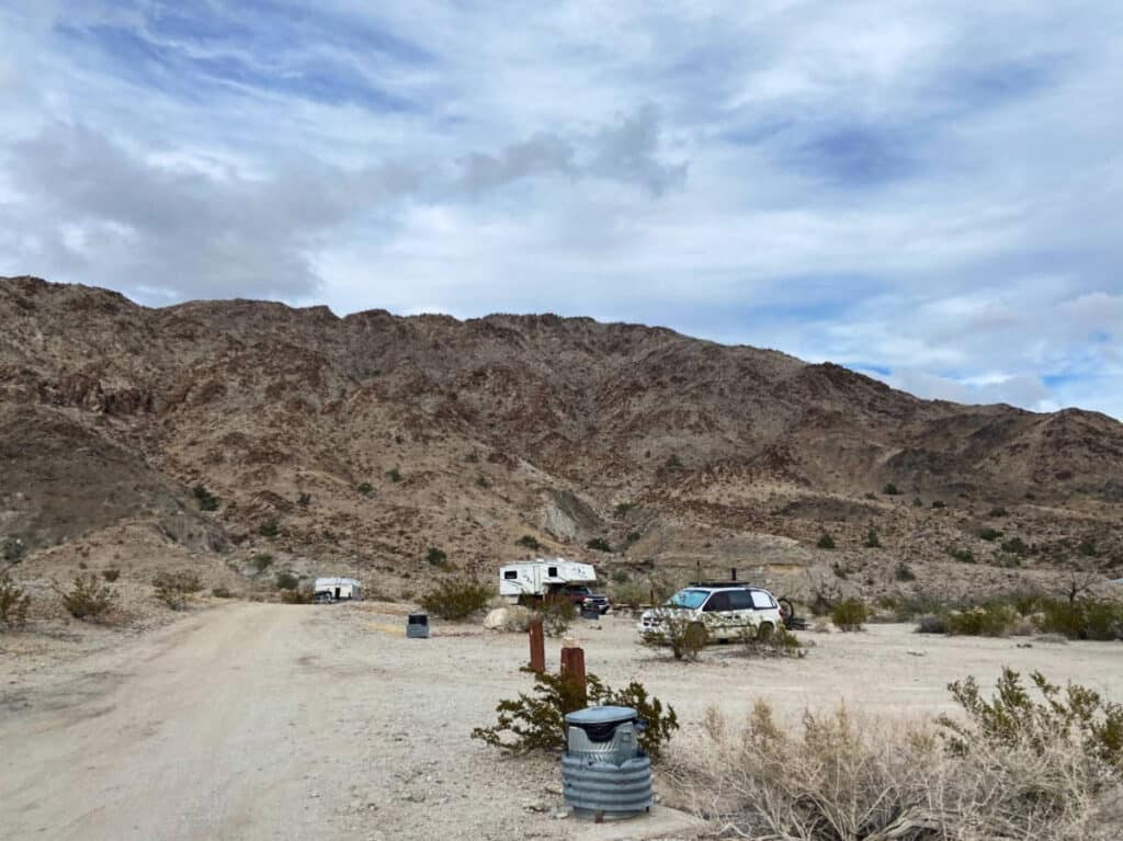 View at the Corn Springs Campground during an early morning