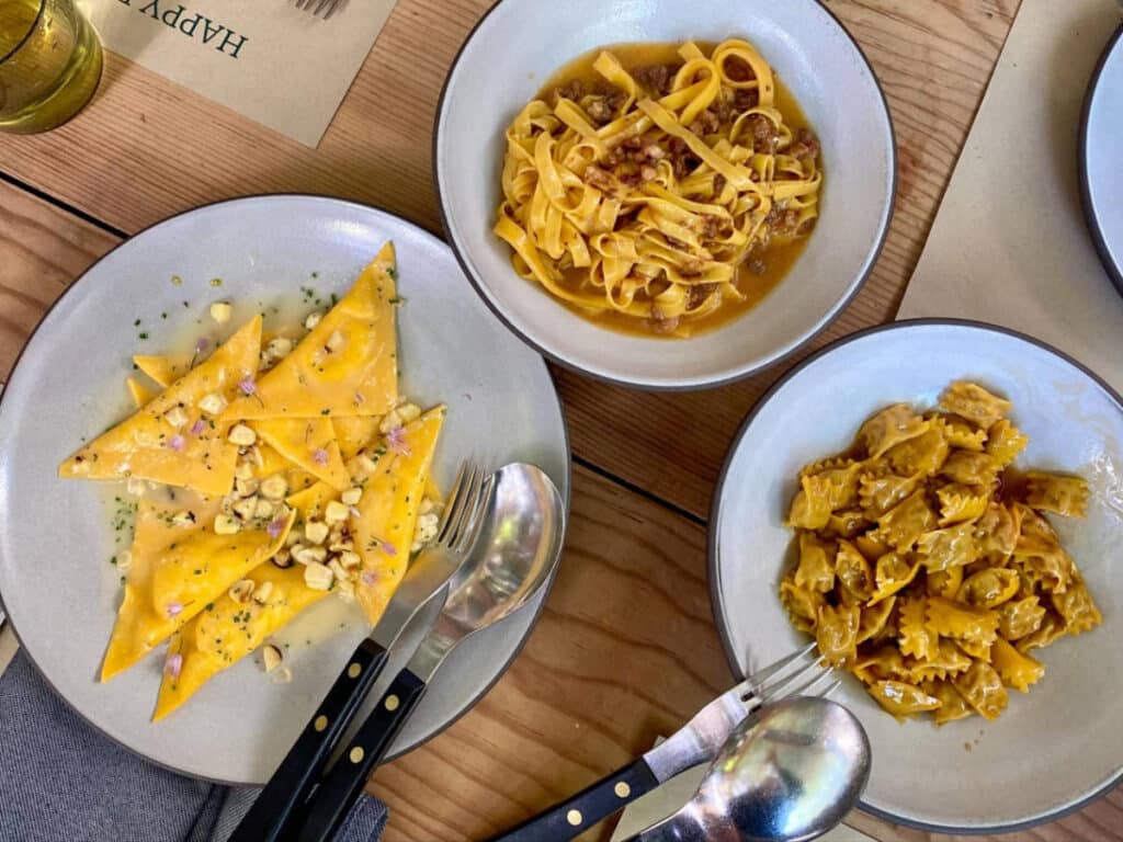 Pasta dishes served in Cotogna