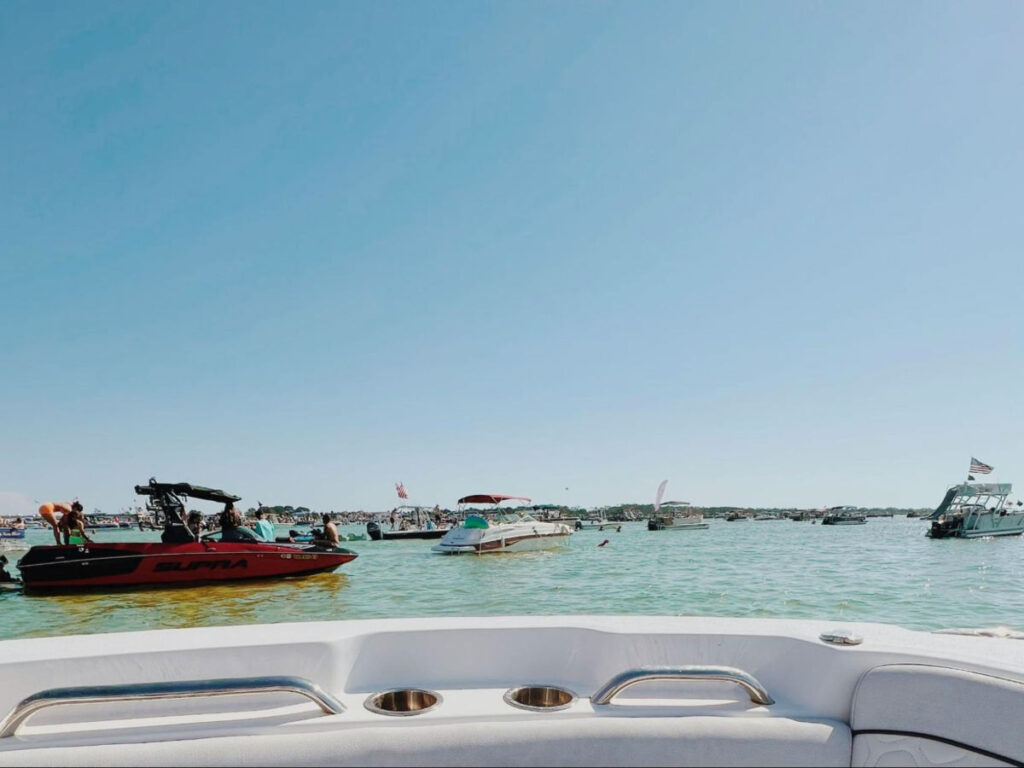 Boats at Crab Island