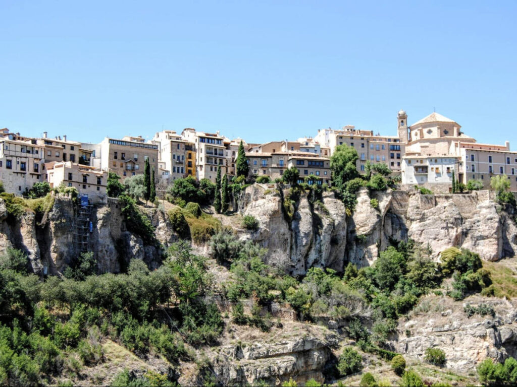 Panoramic view of the cliffside Cuenca’s Old Town
