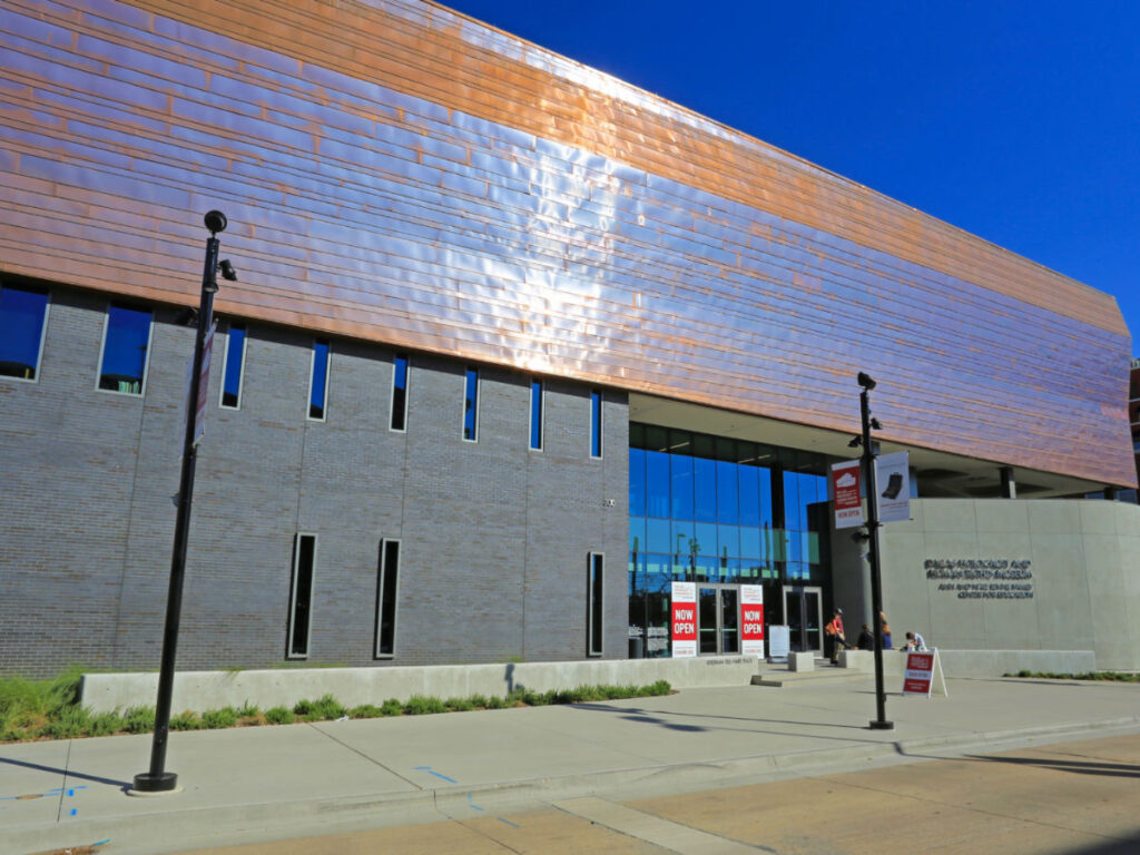 Outside view of the Dallas Holocaust and Humans Rights Museum