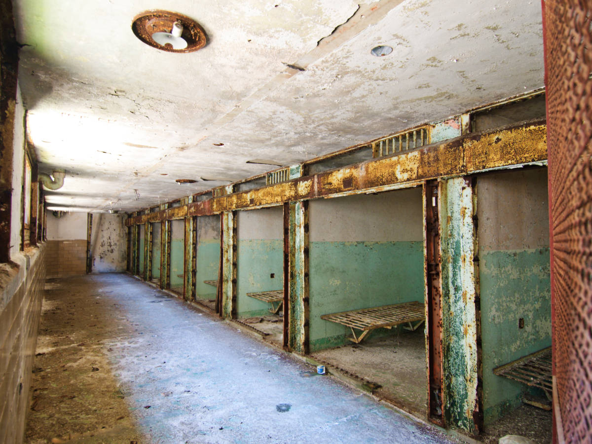 View from the inside of the death row ruins