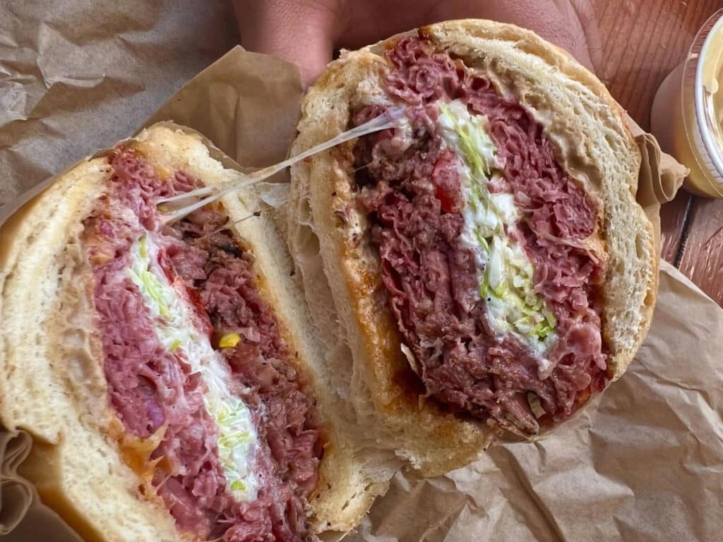 The loaded Allison sandwich in Deli Board