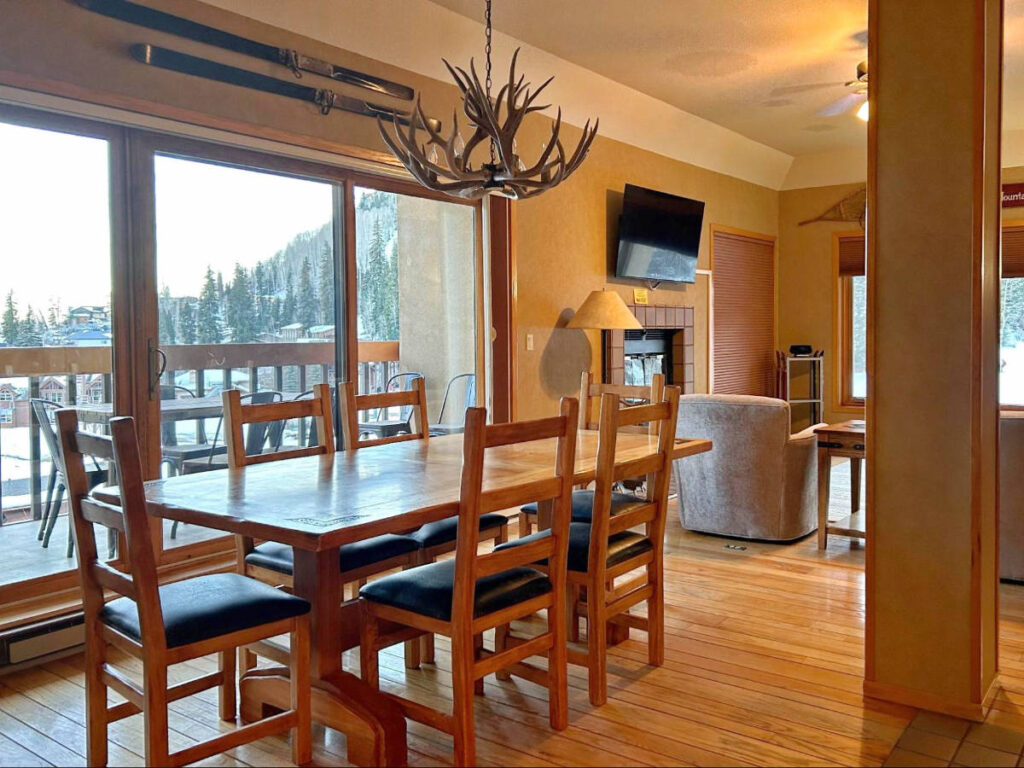 View at the dining area in Purgatory Village Condo Hotel