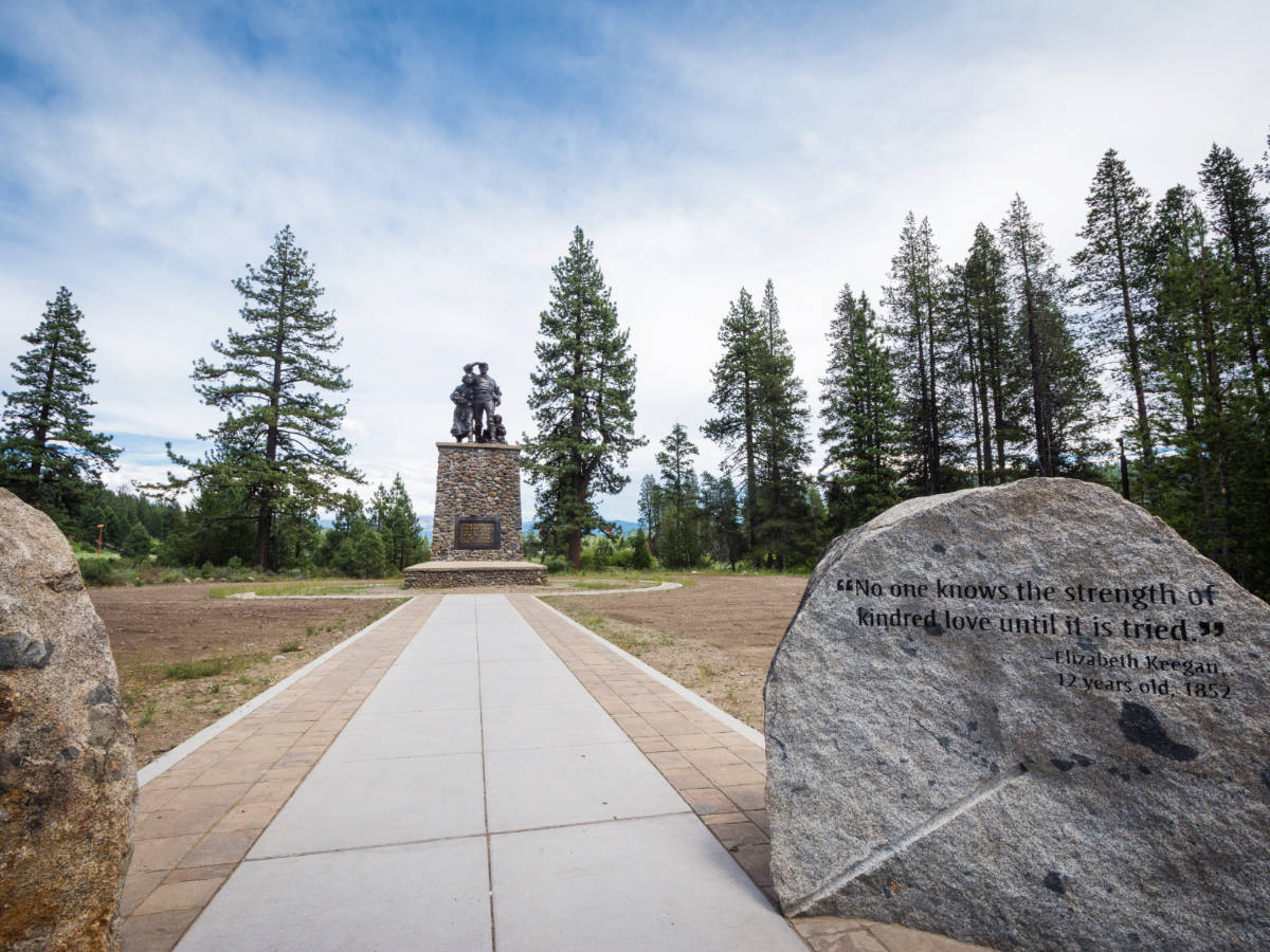 View at the Pioneer Monument at Donner Memorial State Park