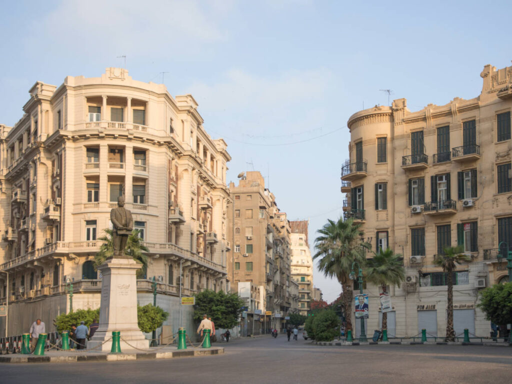 View of the buildings in Downtown Cairo