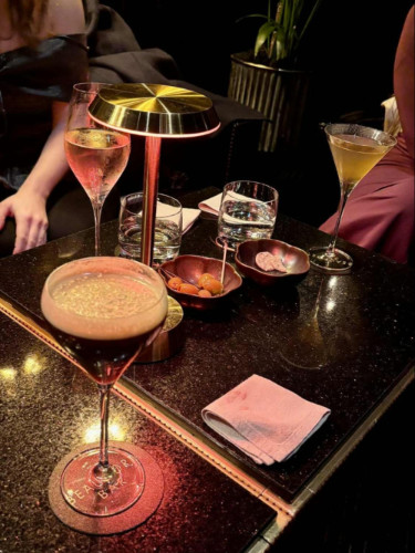The drinks served at Beaufort Bar
