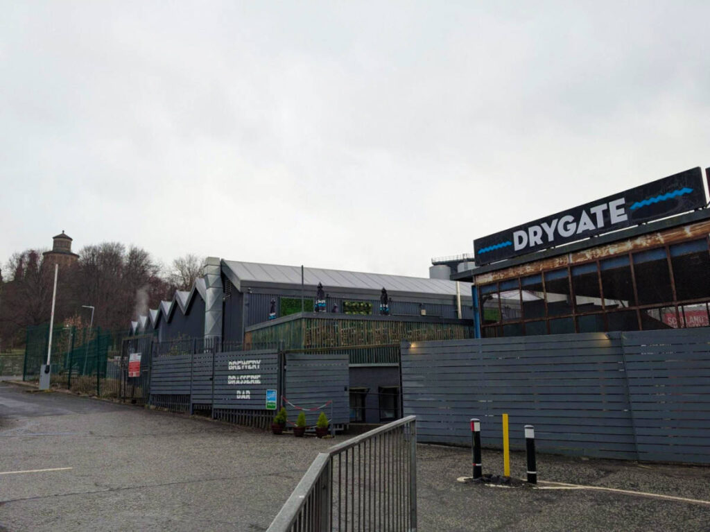 View of the Drygate brewery and bar from the outside